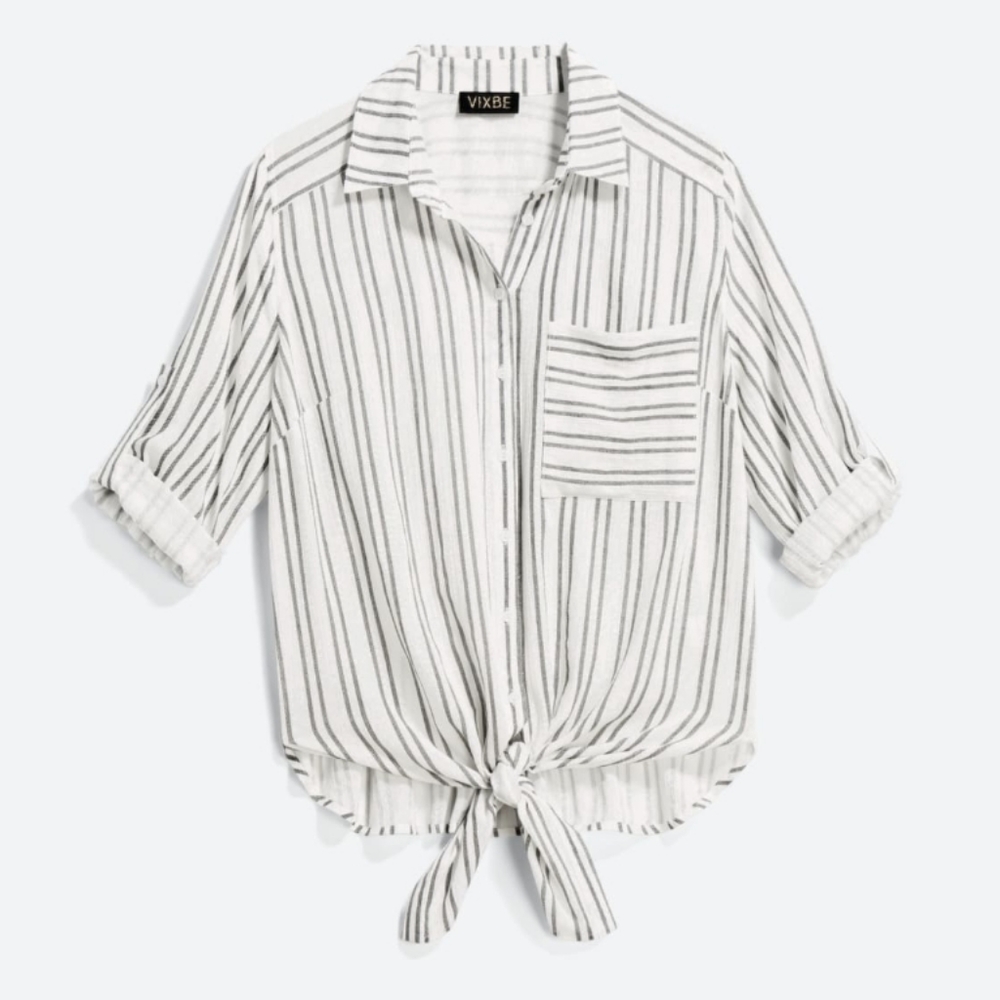 VIXBE

Thompkins Tie Front Top